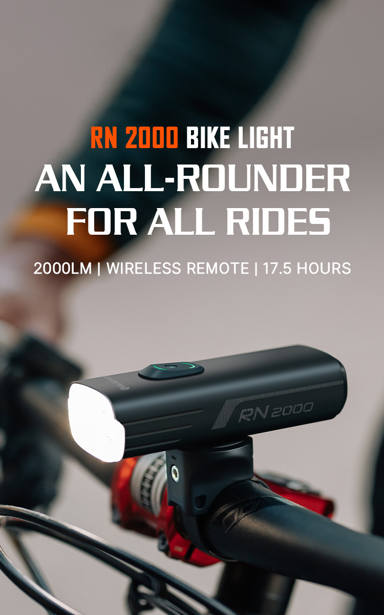 Olight RN 2000 USB-C Rechargeable Bike Front Light - Olight Australia