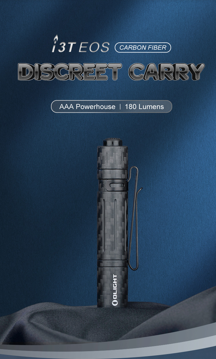 【ラスト一点】Olight i3T EOS カーボンファイバー Amazon.com: OLIGHT I3T EOS 180 Lumens Dual-Output Slim EDC