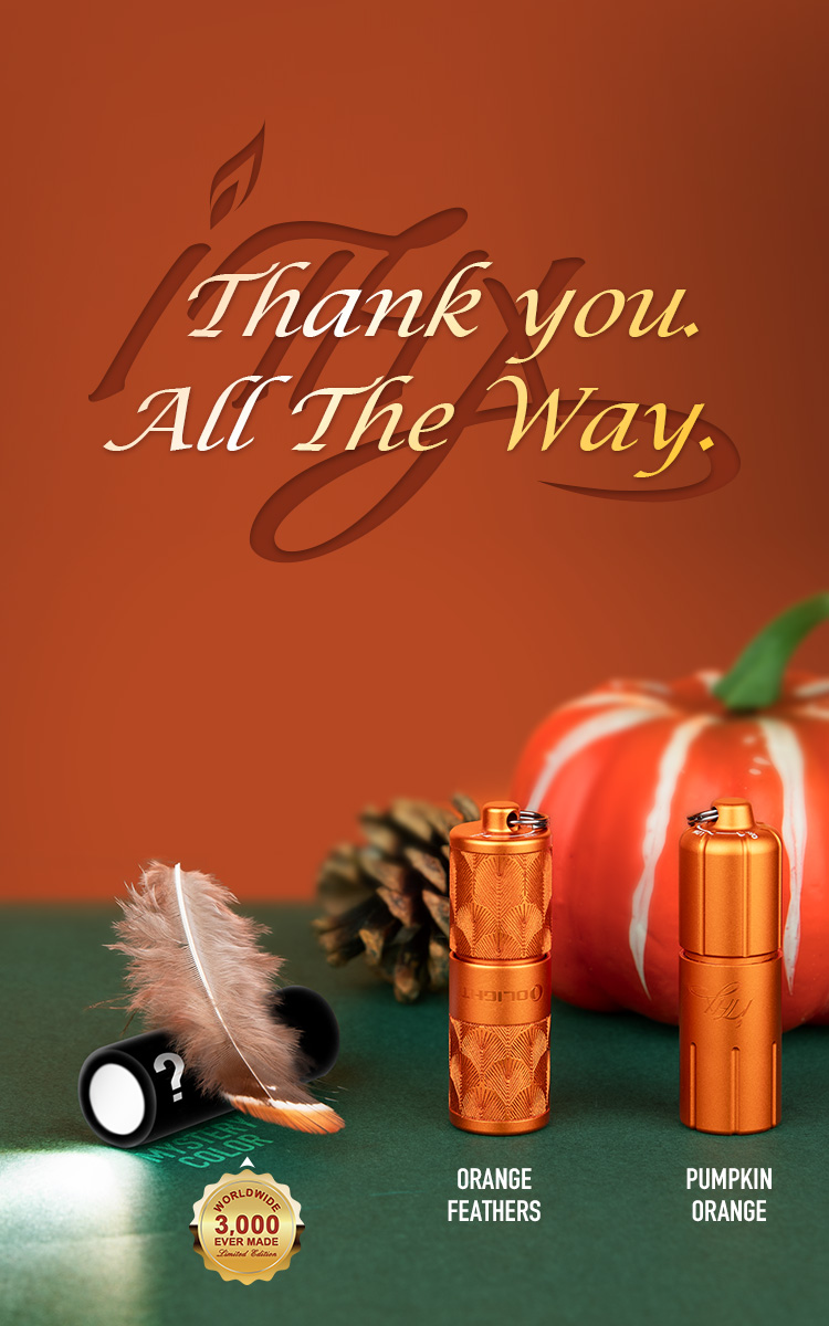 Olight iTHX Pumpkin Orange Keychain Light - Olight Australia