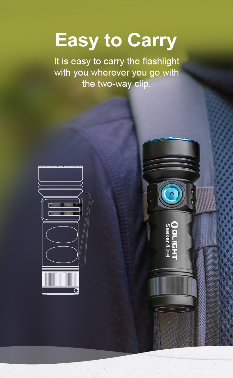 Olight Seeker 4 Mini 1200 Lumens Mini EDC Torch with White & UV