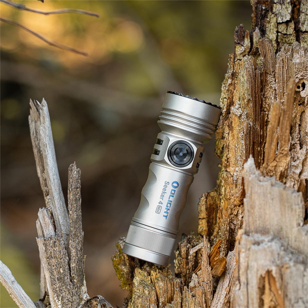 Olight Seeker 4 Mini 1200 Lumens Mini EDC Torch with White & UV