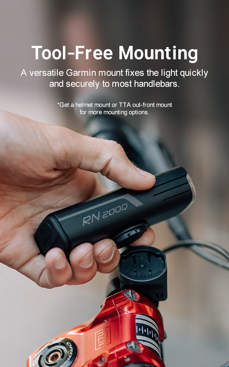 Olight RN 2000 USB-C Rechargeable Bike Front Light - Olight Australia