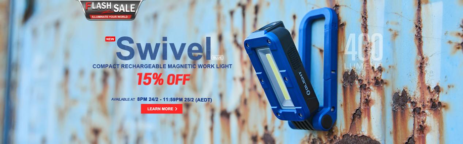 Swivel Blue magnetic worl light 15% OFF in Olight Feb Flash sale