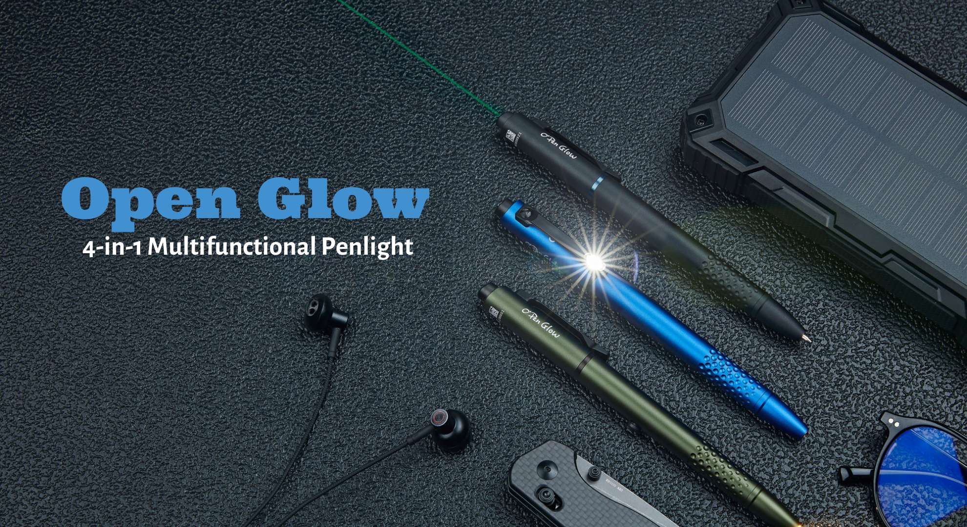 Modern Convenience The Open Glow EDC Pen with Fashionable Charging