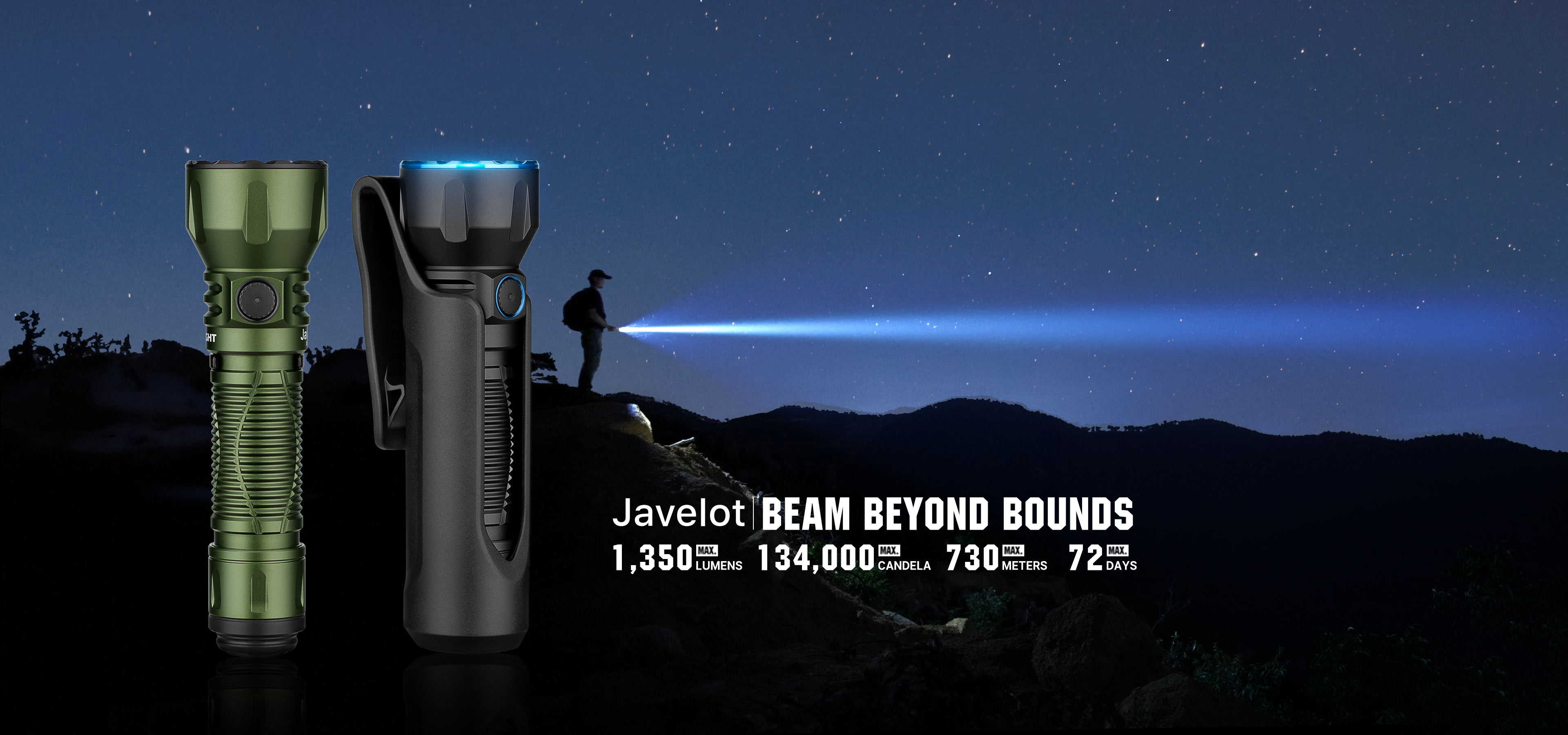 Lampe Torche Olight Javelot 1350 Lumens – Rechargeable, Longue Portée, étanche
